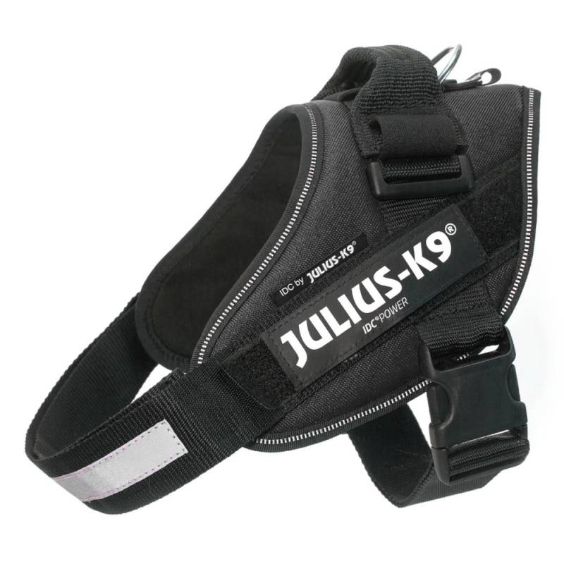 JULIUS-K9 IDC®-Powergeschirr - schwarz - Größe M: Brustumfang 58 - 76 cm von Julius-K9