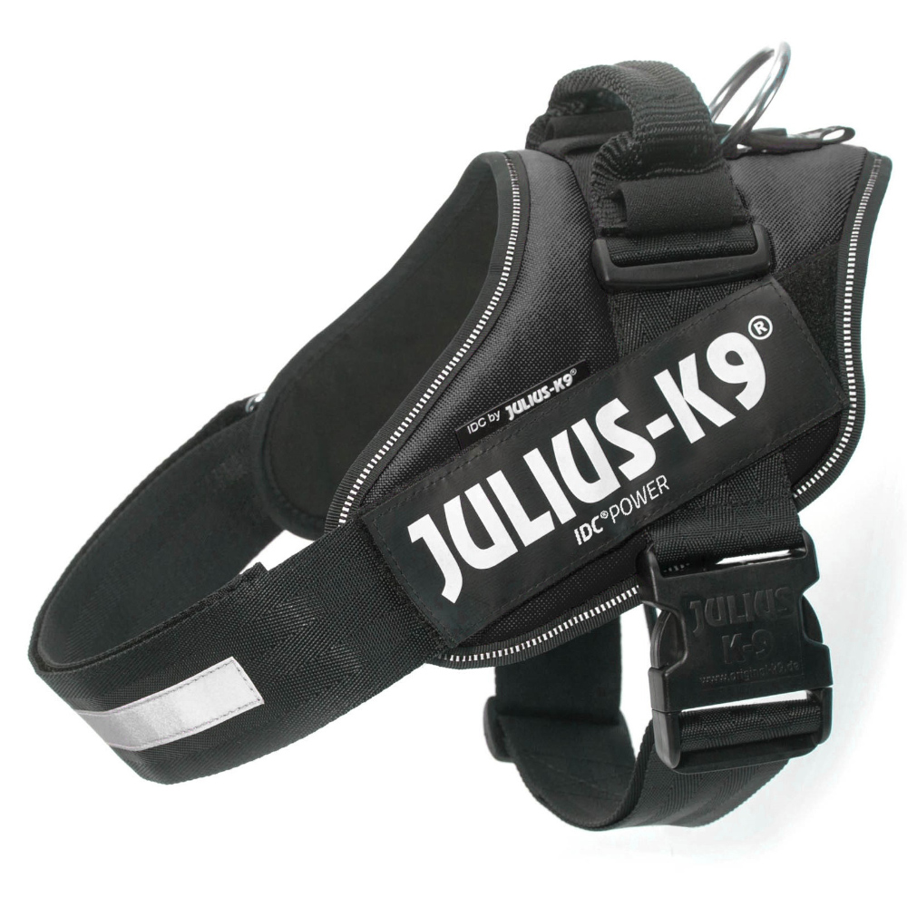 JULIUS-K9 IDC®-Powergeschirr - schwarz - Größe 1: Brustumfang 63 - 85 cm von Julius-K9