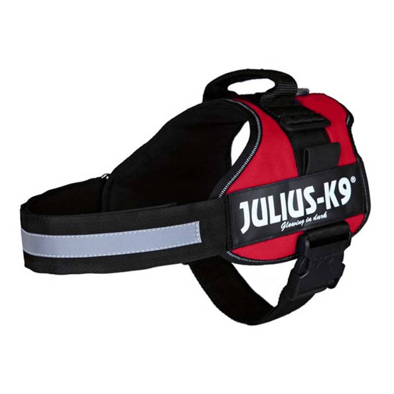 Julius-K9® Hundegeschirr Power rot, Gr. S, Breite: 30 mm, Bauchumfang: ca. 51 - 67 cm von Julius-K9