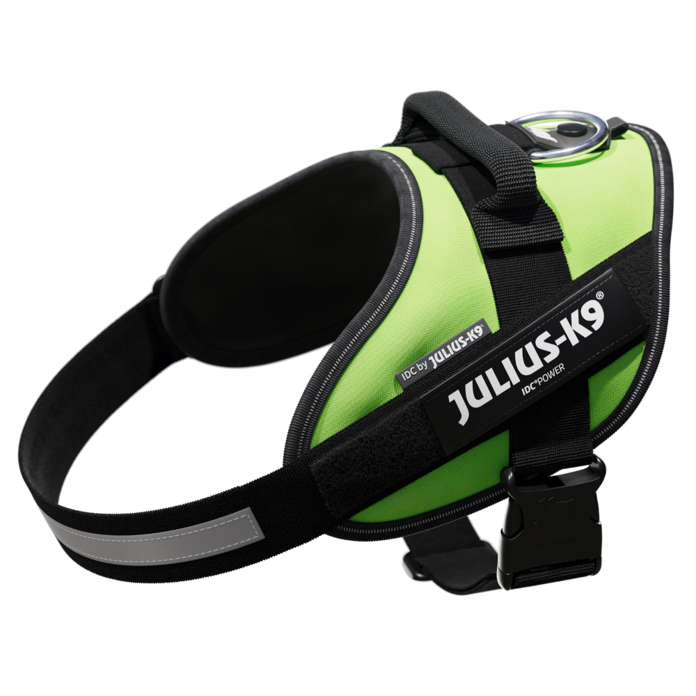 Julius-K9 IDC®-Powergeschirr - neon grün - Größe M: Brustumfang 58 - 76 cm von Julius-K9