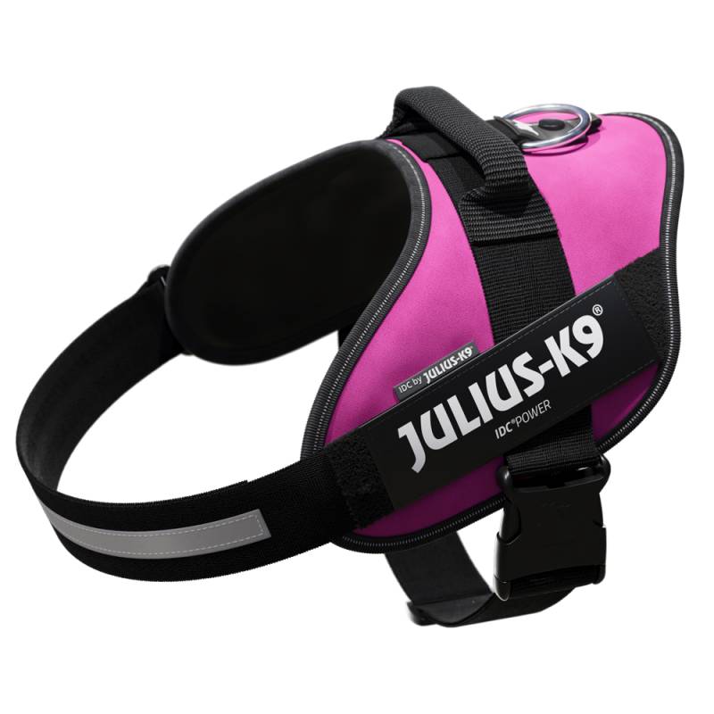 Julius-K9 IDC Powergeschirr, dunkelpink - Größe L: Brustumfang 63 - 85 cm von Julius-K9