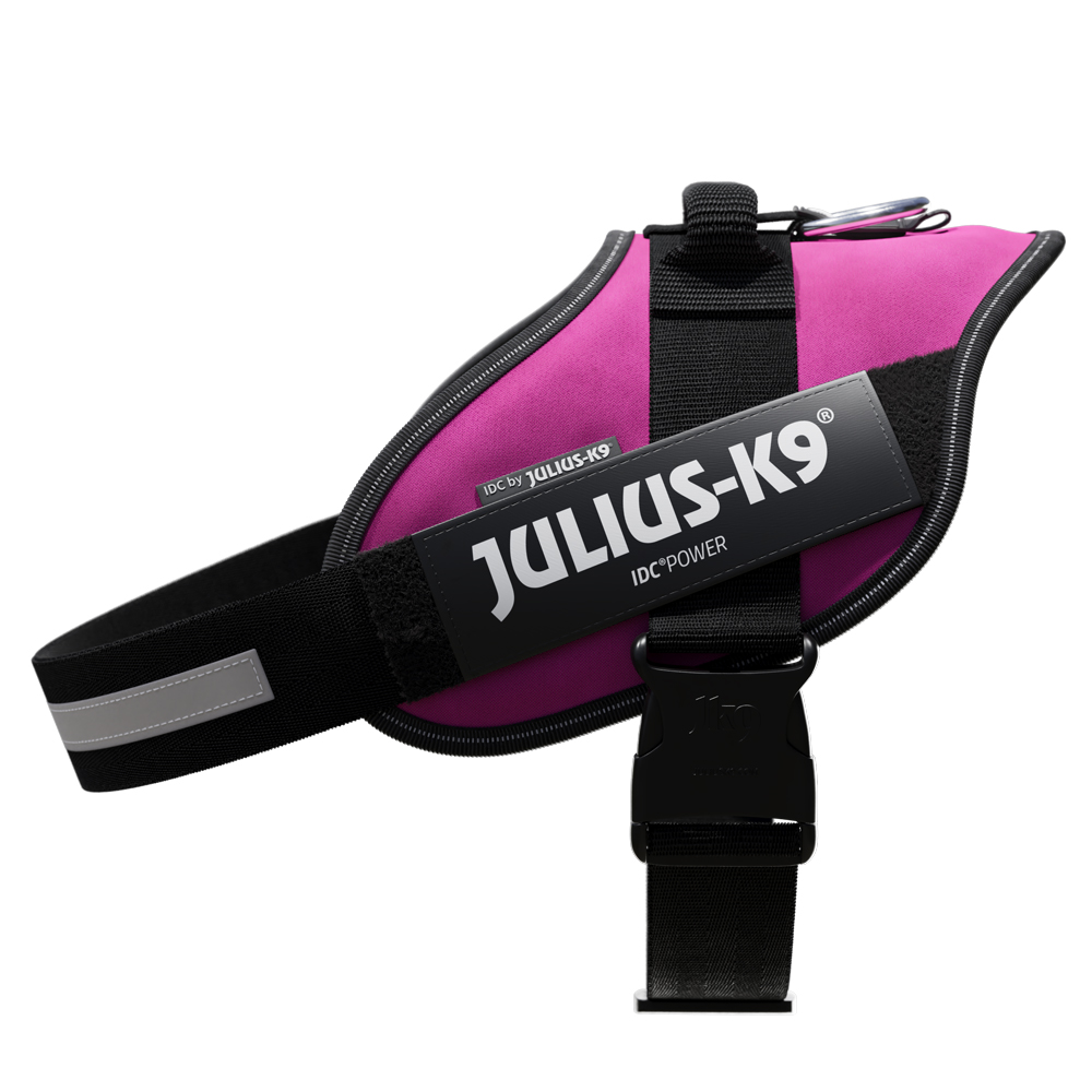 Julius-K9 IDC Powergeschirr, dunkelpink - Größe XL: Brustumfang 71 - 96 cm von Julius-K9