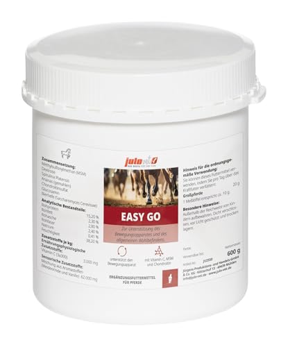 JuloVet Easy Go | 600 g | Vitaminreiches Ergänzungsfuttermittel für Pferde | Zur Unterstützung des Bewegungsapparates und des allgemeinen Wohlbefindens | Mit Spirulina von JuloVet