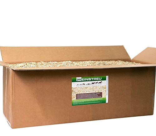 Jumbogras® Großtier- Pferdeeinstreu aus Miscanthus|Elefantengras|Chinagras-Häcksel, Streu statt Stroh, Holz, Säge-späne, Mehl, Pellets, für Box|Stall|Paddock Mist-frei (5 x 24 kg Vorratspack) von Jumbogras