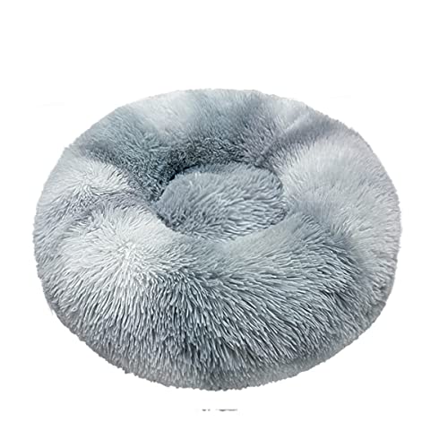 JunJiale Beruhigende Hundebetten, Donut-Hundebett für kleine Hunde, bequemes Kuschel-Hundebett und Katzenbett aus Kunstfell, waschbares Hundebett, Durchmesser 40,6 cm von JunJiale