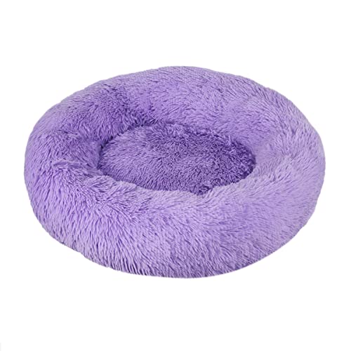 JunJiale Beruhigendes Hundebett für kleine Hunde, bequeme Donut-Hundebetten für mittelgroße und große Hunde, weiches Anti-Angst-Haustierbett für Hunde und Katzen, Durchmesser 40 cm von JunJiale