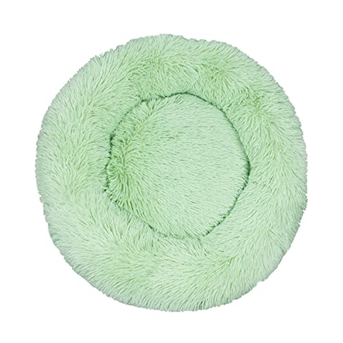 JunJiale Beruhigendes Hundebett für kleine Hunde – Donut, waschbar, kleines Haustierbett, Anti-Angst, rund, flauschig, Plüsch, Kunststoff, großes Katzenbett, Durchmesser 40 cm von JunJiale