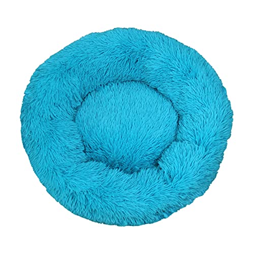 JunJiale Beruhigendes Hundebett für kleine Hunde – Donut, waschbar, kleines Haustierbett, Anti-Angst, rund, flauschig, Plüsch, Kunststoff, großes Katzenbett, Durchmesser 40 cm von JunJiale