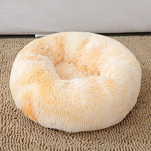 JunJiale Beruhigendes Hundebett und Katzenbett, Anti-Angst, Donut-Hundebett, wärmend, gemütlich, weich, rundes Bett, für kleine, mittelgroße Hunde und Katzen, 40,6 cm von JunJiale