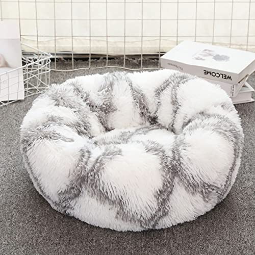 JunJiale Beruhigendes Hundebett und Katzenbett, Anti-Angst, Donut-Hundebett, wärmend, gemütlich, weich, rundes Bett, für kleine, mittelgroße Hunde und Katzen, 40,6 cm von JunJiale