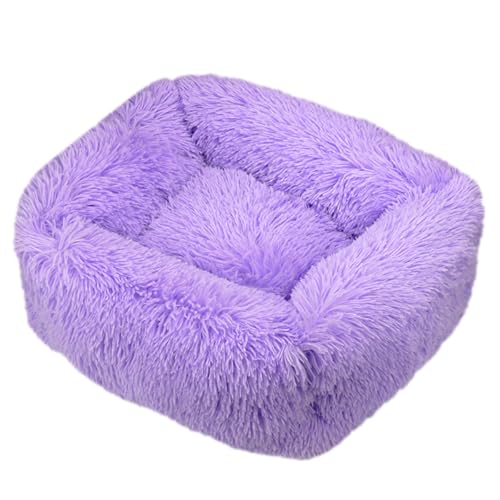 JunJiale Katzenbett, Hundebett für Hunde, waschbares Hundesofa, stützendes Schaumstoff-Haustierbett, wasserdichtes Futter und rutschfeste Unterseite, rechteckig, 109,2 x 88,9 cm, Violett von JunJiale