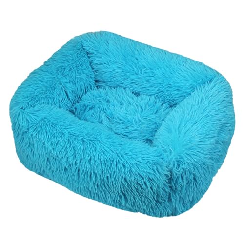 JunJiale Katzenbett, Hundebett für Hunde, waschbares Hundesofa, stützendes Schaumstoffbett, wasserdichtes Futter und rutschfeste Unterseite, rechteckig, 109,2 x 88,9 cm, Blau von JunJiale