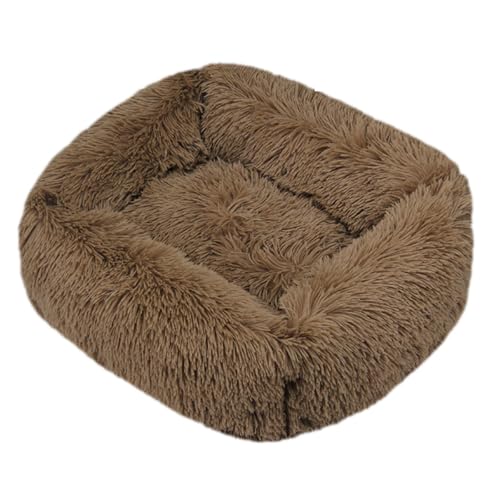 JunJiale Katzenbett, Hundebett für Hunde, waschbares Hundesofa, stützendes Schaumstoffbett, wasserdichtes Futter und rutschfeste Unterseite, rechteckig, 45,7 x 35,6 cm, Khaki von JunJiale