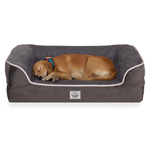 Jungolica Pet Products Sezar Hundebett (Anthrazit, L) von Jungolica Pet Products