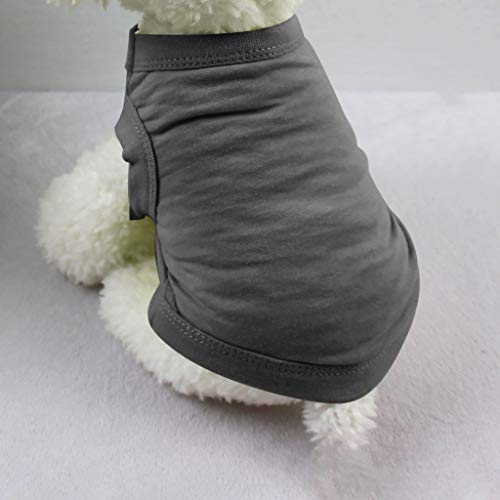 Haustier Shirts Gedruckte Hunde Solide Weste Katze Hund Warme Haustierkleidung Welpen Weiche Pyjamas Katze Farbe Weste Haustierkleidung Hundepullover Für Geschirr (c-Black, S) von Junhasgood