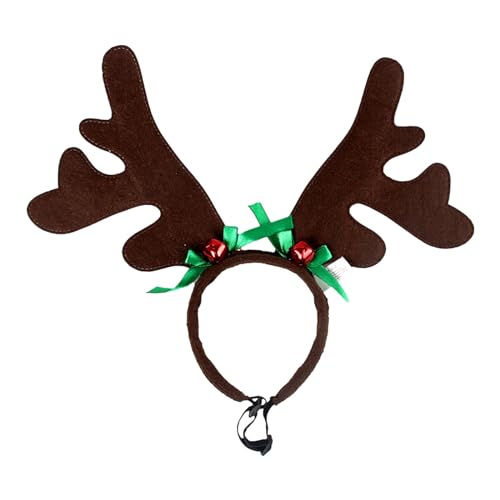 Junhasgood Halsbänder Hund Haarbänder für Hunde und Katzen, Schmuck, Festliche Anzieh-Stirnbänder Handgefertigte Hundehalsbänder (Green, One Size) von Junhasgood