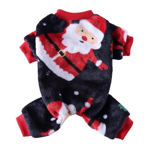 Junhasgood Hundekostüme Weihnachten Hund Weihnachtsmann Kostüm Hundekostüm Weihnachten für Katze und Hund für Neujahr Lustige Anzieh Weihnachten Rot Geeignet für Kleine (Navy, S) von Junhasgood