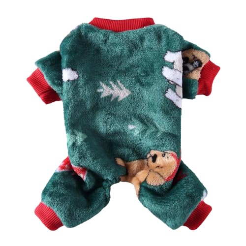 Junhasgood Katzen Kleidung Für Katzen Haustierkleidung, Pyjama, Plüsch-Haustierkleidung, Herbst-Hundepyjama, Bademantel Wasserabweisender Hundemantel (GN2, L) von Junhasgood