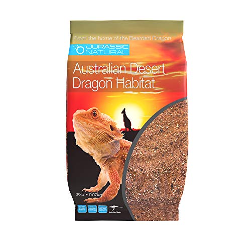 JurassicNatural Australian Desert Dragon Habitat 9.1 kg Substrat für Bartagamen und andere Eidechsen von JurassicNatural