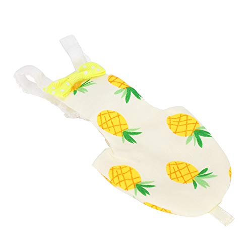 Vogelfluganzug, Vogelwindel, Bequem für Mini-Papageienvögel (S Ananas) von Juroupi