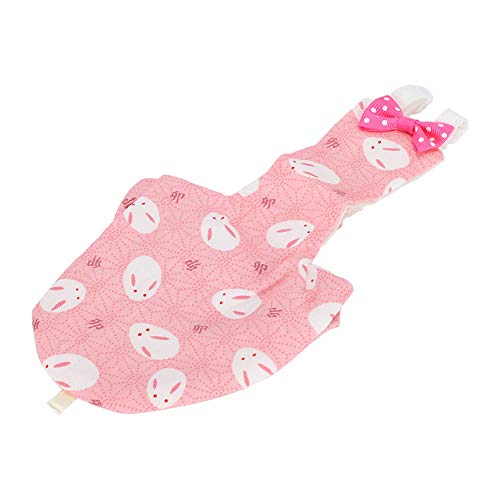 Vogelfluganzug, Vogelwindel, Bequem für Mini-Papageienvögel (XS Rosa Hase) von Juroupi