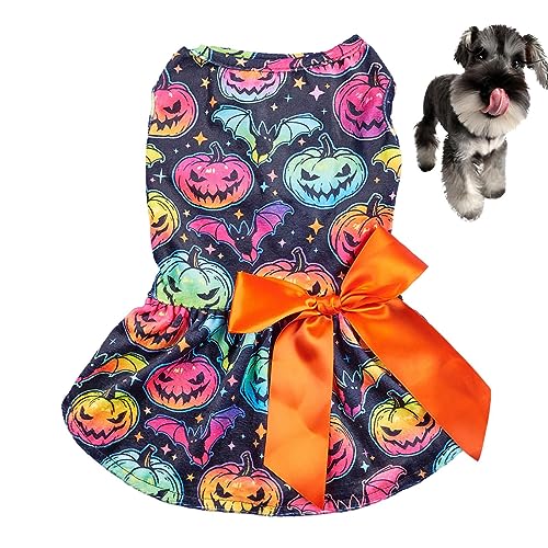 Hunde-Halloween-Kostüme,Hunde-Halloween-Kleid | Lustige Halloween-Haustierkleidung mit Fliege für kleine Hunde, Katzen und Welpen Juzinqu von Juzinqu