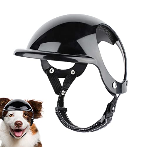 Motorradhelm für Hunde – Sicherheits-Fahrradmütze für Hunde – Hündchenhelme mit integriertem, weichem, atmungsaktivem Schaumstoff – ABS, Verstellbarer Haustierbedarf, Hundehelm zum Schutz Hundekopfes von Juzinqu