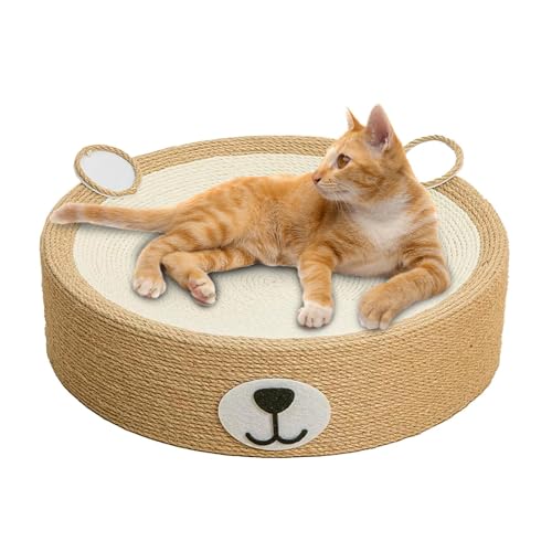 Cat Sleeping Toy, Cat Scratching Bed, Cat Scratcher Cardboard Bed, Sisal Sturdy Cat Scratcher, Oval Cat Scratch Pad Bowl Nest for Indoor Cats Grinding Claw Furniture Protector von Jvjggag