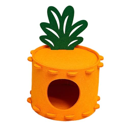 Hamster Bed, Hamster House, Hamster Sleeping Nest, Cute Pet Tunnel, Cozy Pineapple Shaped Hamster Bed for Small Pets Soft Felt Hamster House Sleeping Nest for Guinea Pigs von Jvjggag