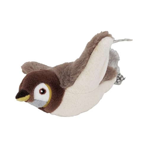 Jvjggag Cat Toys, Indoor Cat Toys, Plush Sparrow Toys, Touch Activated Cat Toy, Touch Activated Bird Cat Toys USB Rechargeable Plush Sparrow Toys with Chirping Sounds for Indoor Play von Jvjggag