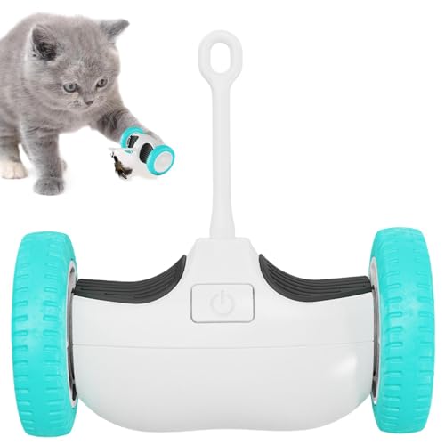 Jvjggag Electric Cat Toy Automatic Car Toy, Smart Interactive Cat Toy with Feather, Rechargeable Automatic Cat Exercise Toys, 8.5x8.5x4.5cm/3.35x3.35x1.77 inches von Jvjggag