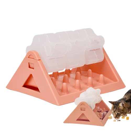 Jvjggag Fütterungsspielzeug, Fütterungsspielzeug, Hunde-Futterspender, Haustier-Puzzle-Futterspender, interaktiver Puzzle-Futterspender, Leckerli-Dosier-Puzzle-Spielzeug, lustig, verstellbar, von Jvjggag