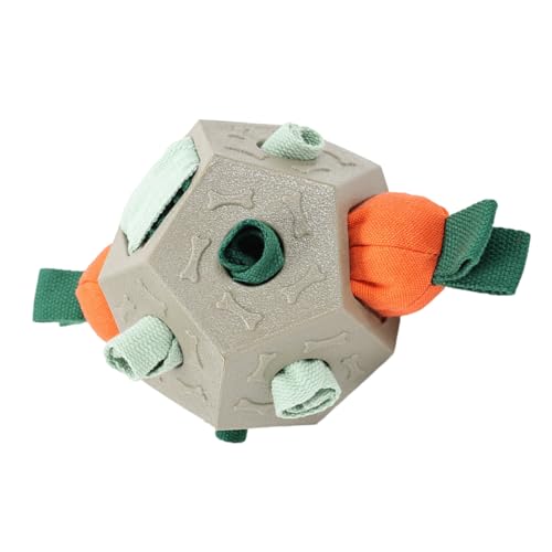 Jvjggag Interaktives Leckerli-Spender-Hundespielzeug, interaktives Kauspielzeug für Hunde, Anreicherungsball mit Quietschen, gut für jede Rasse, Zahnreinigungshilfe, 13 x 13 x 10 cm Jvjggag Interaktives Leckerli-Spender-Hundespielzeug, interaktives Kauspielzeug für Hunde, Anreicherungsball mit Quietschen, gut für jede Rasse, Zahnreinigungshilfe, 13 x 13 x 10 cm von Jvjggag