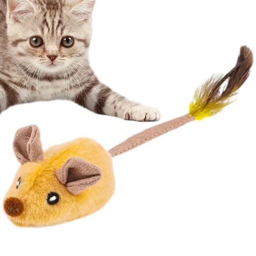 Jvjggag Simulation Mice Toys, Squeaky Mice Cat Toys, Plush Simulation Mice, Cat Playthings, Interactive Squeaky Teasing Cats Toy, Cat Playtime Accessories, 74 g 10.24x2.56x1.77 inches for of Cats von Jvjggag