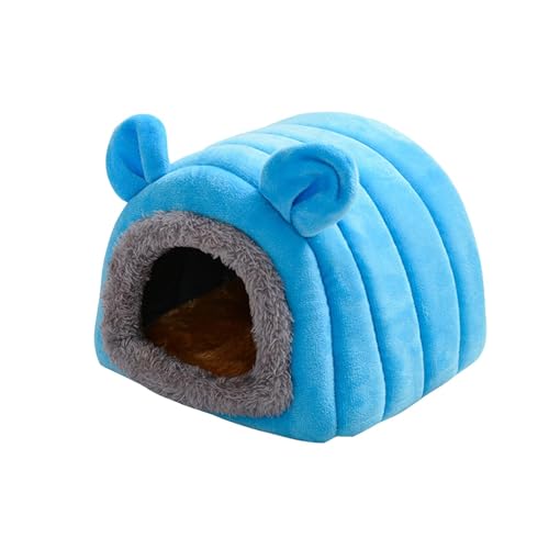 Jvjggag Warm Pet Hamster Nest, Hamster Cave Nest, Small Pet House Bed, Soft Hamster Bed, Soft Warm Pet Hamster Nest for Small Animals Cozy Cave Style Bed for Hamsters and Small Pets von Jvjggag