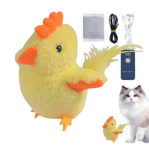 JvjggagInteractive Cat Feather Toy, Flying Flapping Bird Toy with Catnip, Catnip Feather Bird Toy, Soft Flapping Bird Toy for Cats, Cozy Kitten Toy for Play, Exciting Entertainment for All Cat Breeds von Jvjggag