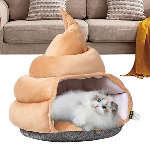 Cat Bed Cave | Poop Shape Cat House | Comfortable Pet Beds, Soft Cat Hut, Cat Tent, Pet Supplies for Cats and Small Dogs | Cozy & Fun Bed for Cats, Small Dogs, Indoor Pets von Jyxuyy