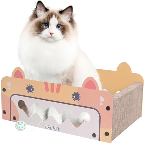 Cat Scratching Pads, Cat Scratch Board, Cardboard Cat Scratch Pad, Corrugated Board Detachable Cat Scratcher Box, Non-Slip Cat Mat, Portable and Easy to Use for Pets Cats von Jyxuyy