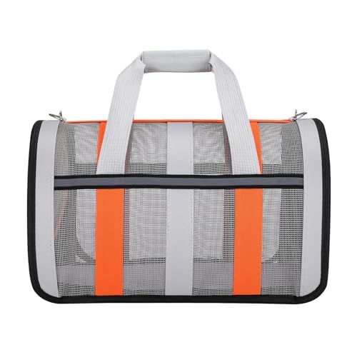 Haustier-Tragetasche, faltbare Hundetasche, Reisetasche, atmungsaktive Haustier-Tragetasche, faltbare Tiertasche, Multi-Panel-Haustier-Tragetasche für Haustiere, lange Reisen, verstellbar, Fahren von Jyxuyy