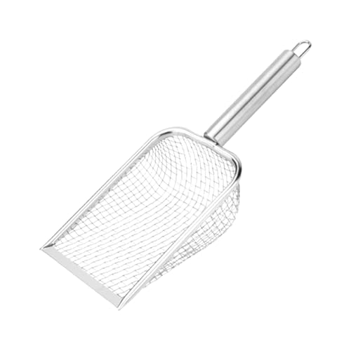 Jyxuyy Cat Litter Sifter | Stainless Steel Poop Shovel for Cats, Dogs, Reptiles | Pet Waste Cleaning Scoop for Cats, Dogs, Frogs, Snakes, Lizards | Portable Litter Box Scoop Shovel von Jyxuyy