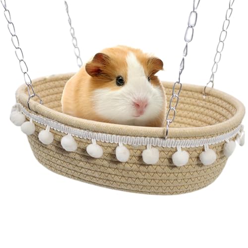 Jyxuyy Guinea Pigs Hammock, Cozy Guinea Hammock, Guinea Pigs Ferret Hideouts Basket, Warm Small Hangings Hammock, Hanging Guinea Hammock, Easy to Put Hammock for Pet Guinea Pigs von Jyxuyy