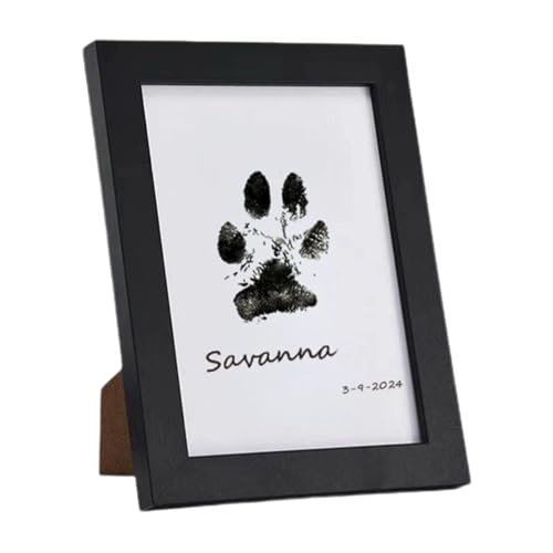 Jyxuyy Paw Print Kit | Dog Paw Impression | Frame | Cat Impression Kit | Paw Print Craft | Pet Puppy Impression Frame for Most Animal Paw Print Impression Dogs, Cats von Jyxuyy