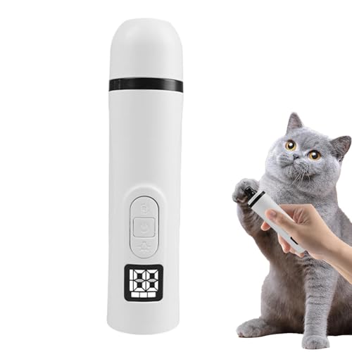 Jyxuyy Pets Nail Grinder | LED Nail Grinder | Quiet Pet Grooming | Electric Pet Groomer | Safe Nail Grinder | Cat Claw Trimmer for Cat Kittens and Dogs Nails Care Grooming Kit von Jyxuyy