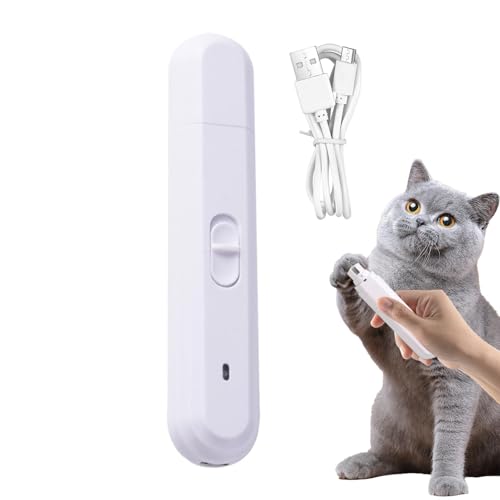 Jyxuyy Rechargeable Pet Trimmer | Low Noise Nail Clipper | Dog Nail Groomer | Cat Nail Trimmer | Electric Pet Groomer | Low Vibration Trimmers for Pets Living Room, Outing von Jyxuyy