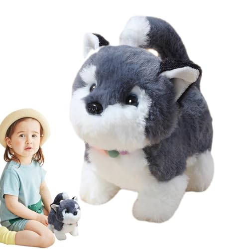 Jyxuyy Walking Dog Toys, Realistic Stuffed Animal Dog,Plush Puppy Toy, Walking Dog Play Toys, Interactive Walking Pet Puppy, Easy to Use, Interactive Dog Toys for Girls, Fun, Kids, Home von Jyxuyy