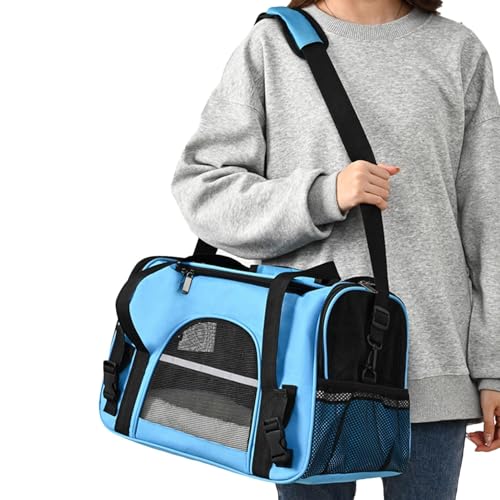 Portable Cat Carrier Bag | Lightweight Shoulder Pet Carrier for Small Cats and Dogs | Soft Shoulder Carrying Bag for Small Pets, Travel Puppy Carrier Bag for Outdoor Adventures von Jyxuyy