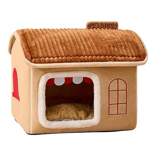 Winter Cat House, Indoor Cat House, Outdoor Cat Bed, Multipurpose Indoor Cat House Kitten House, Foldable Cat House, Easy to Clean, Washable Cat Bed House Reusable Sleeping Bed for Home Pet Cats von Jyxuyy