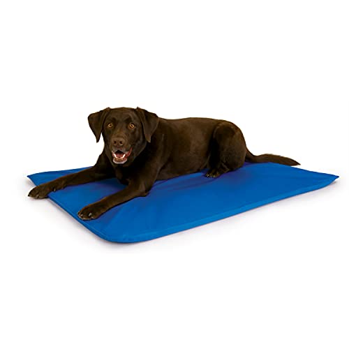 K&H 771790 Pet, kühlendes Hunde- und Katzenbett - Blau - groß, L, Blue von K&H