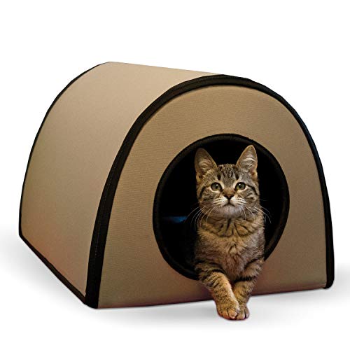 K&H PET PRODUCTS Thermo Mod Kitty Shelter Wasserdichtes Katzenhaus für den Außenbereich von K&H