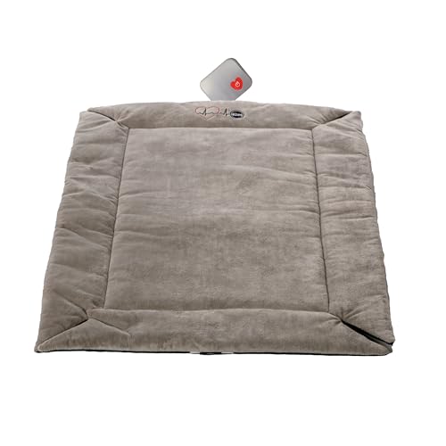 K&H Pet Products Mother's Heartbeat Puppy Crate Pad Grey Fleece Small Breed Beat 35,6 x 55,9 cm von K&H